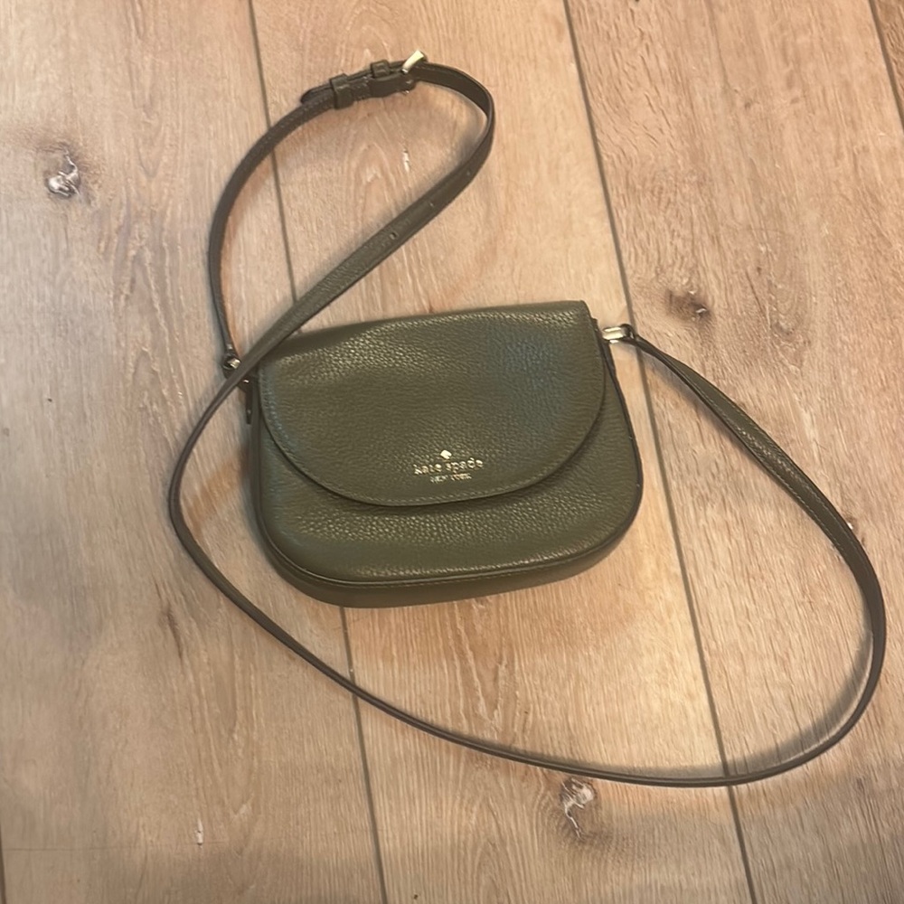 Kate Spade Green Crossbody Bag Minimalist Design